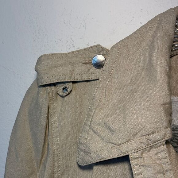 Post card Bergdorff Goodman ladies coat 6 brown linen moto biker capsule casual - Picture 12 of 16